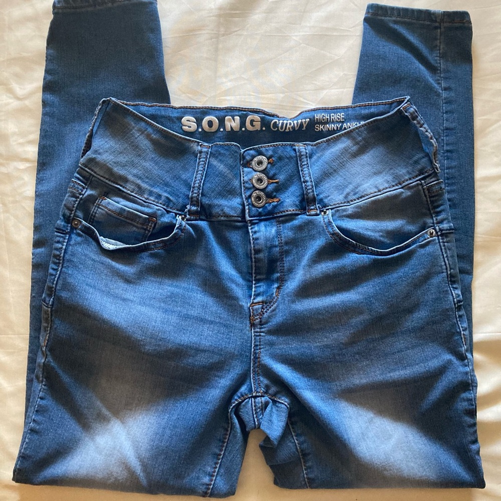 S.O.N.G. Curvy High Rise Skinny Jeans